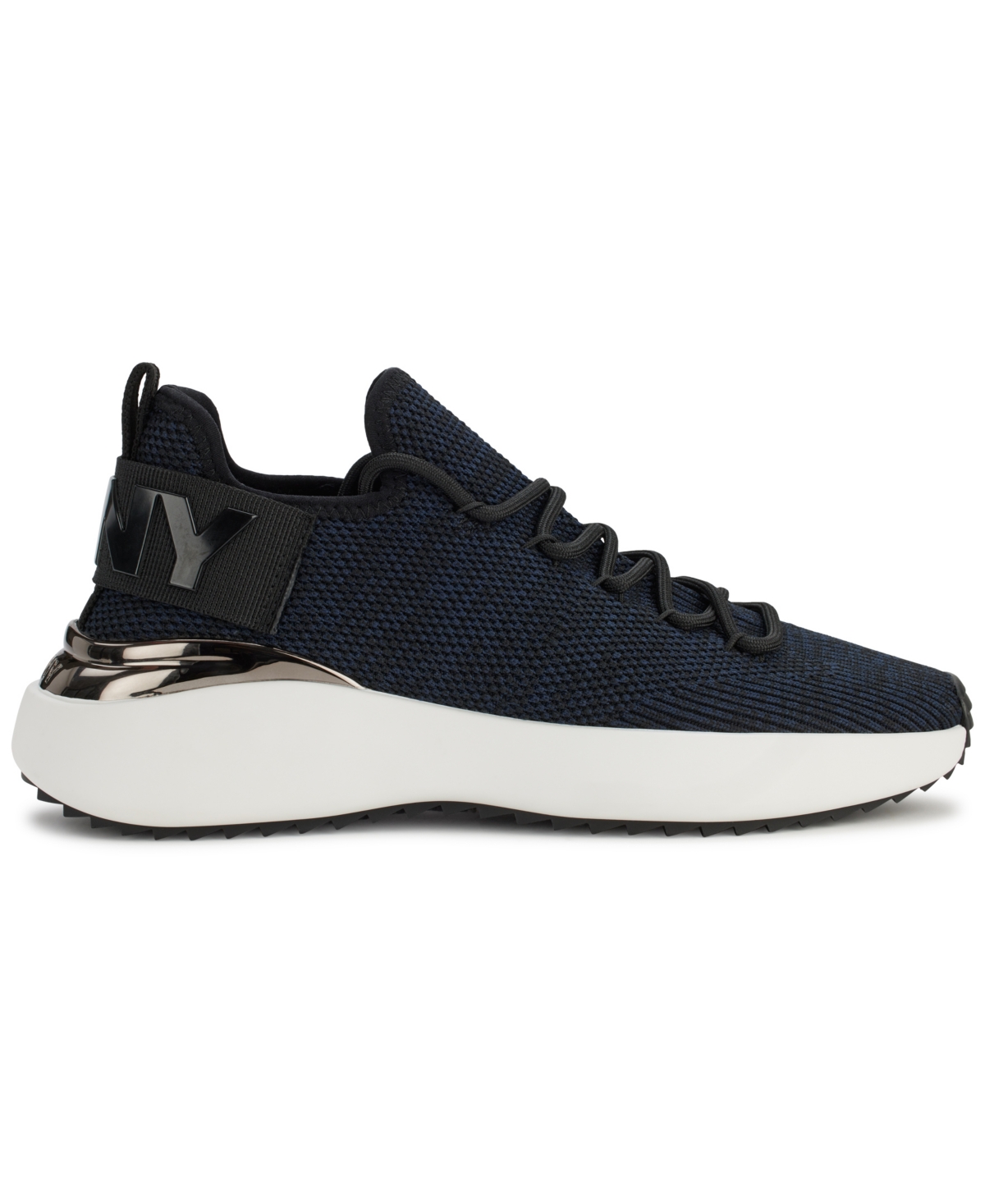 Shop Dkny Women's Zayley Slip On Sneakers In Navy And Black