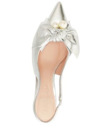 Women's Mother of Pearl Low Stiletto Pumps