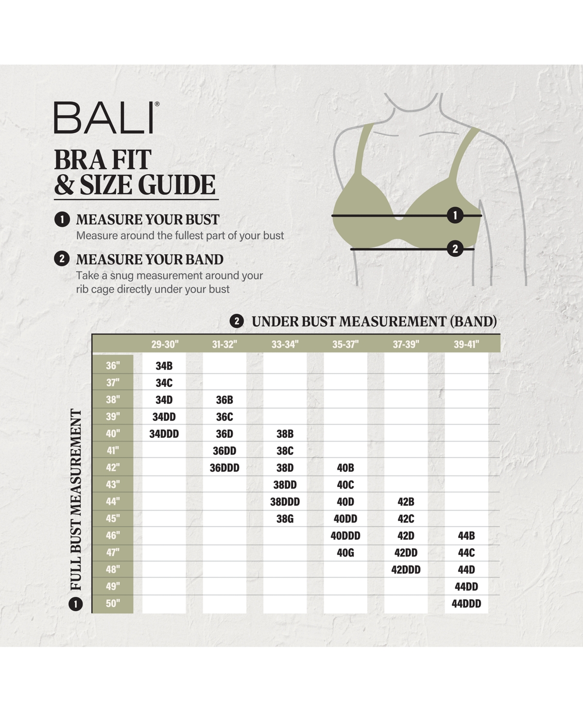 BALI LIVE IT UP 2-PLY SEAMLESS UNDERWIRE COMFORT BRA 3353 