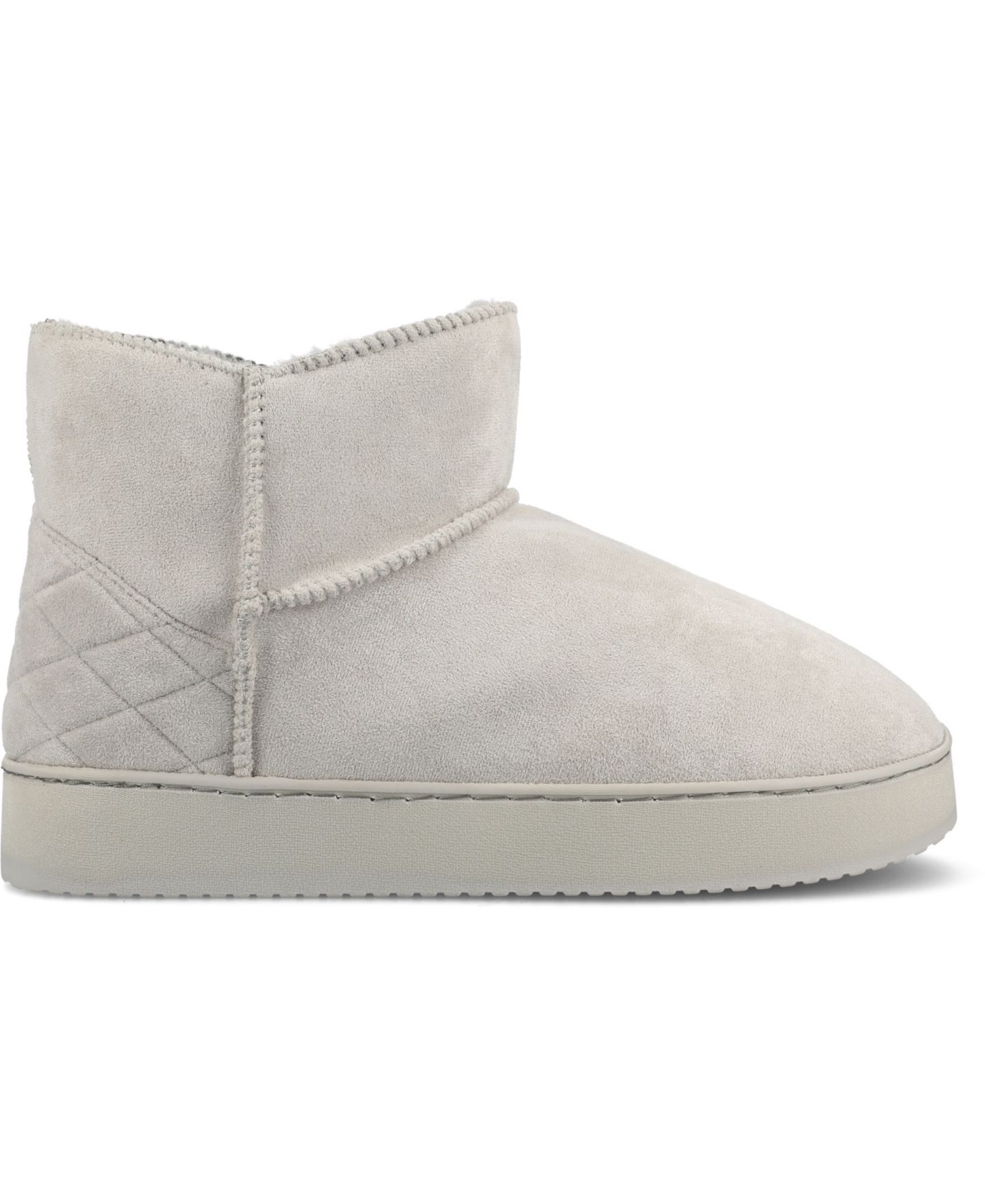 Женские тапочки Journee Collection Noa Round Toe Bootie Slippers, цвет: Серый — фото 2