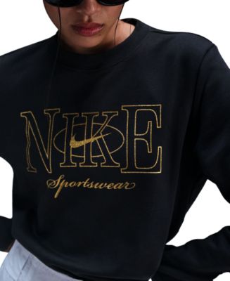 Nike Women s Sportswear Club Fleece Crewneck Sweatshirt Macy s