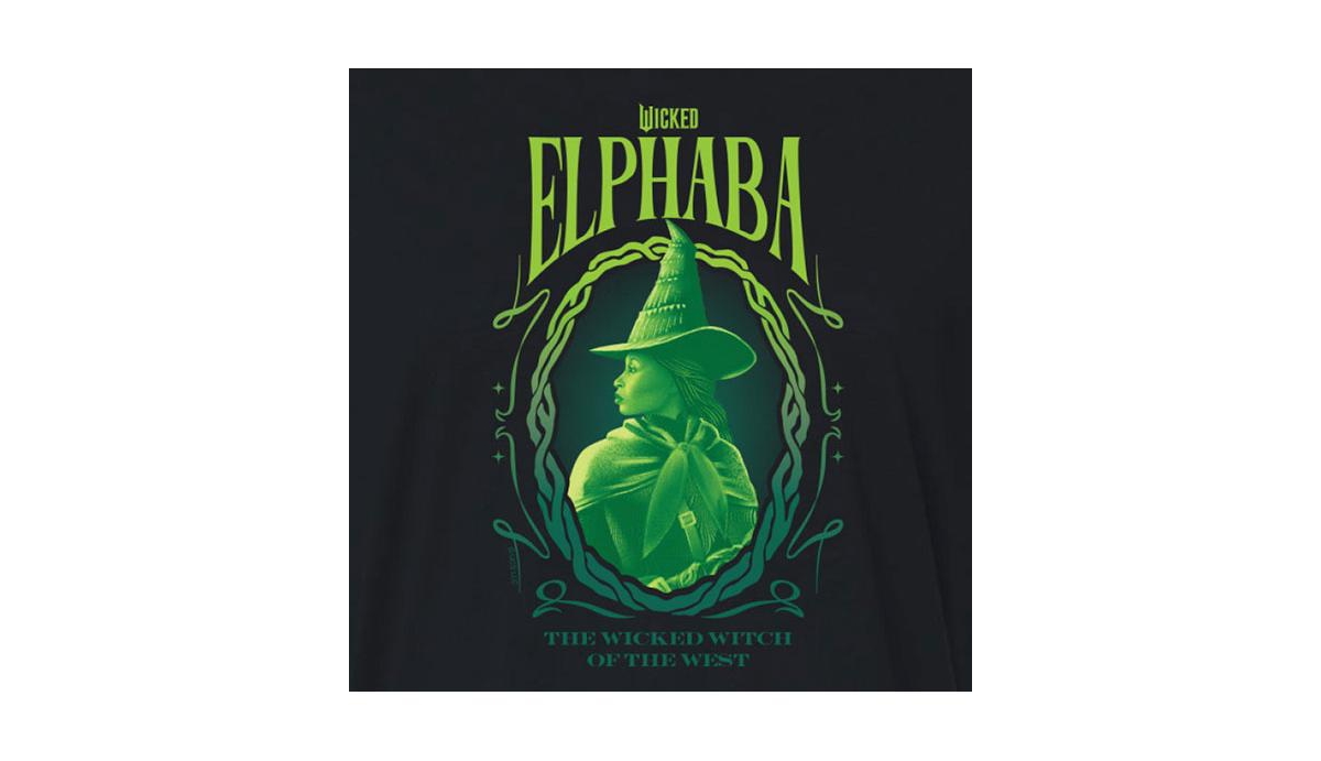 Hybrid Apparel Juniors Trendy Wicked Elphaba Graphic Cropped T-Shirt