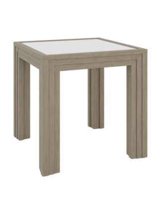 Cascade 24" Glass Top End Table