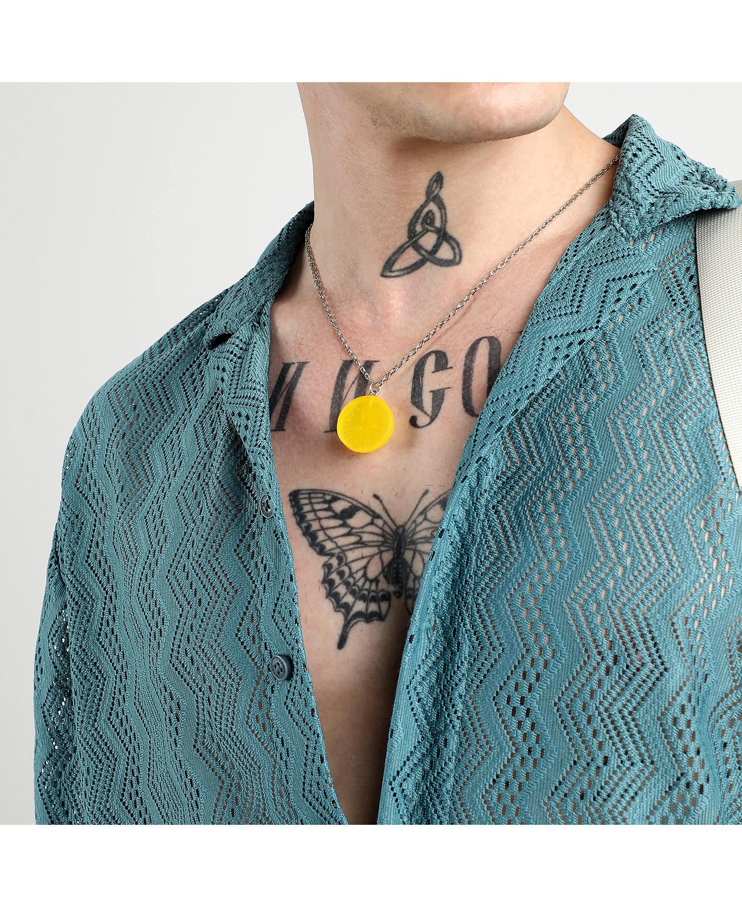 Men's Splash Check Oversized Shirt