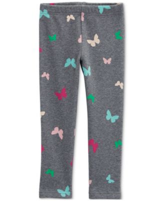 Carter's - Toddler Girls Butterfly-Print Cozy Fleece Leggings