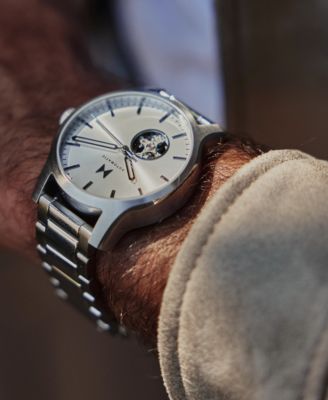 Men's Classic II Automatic Silver-Tone Stainless Steel Watch 42mm