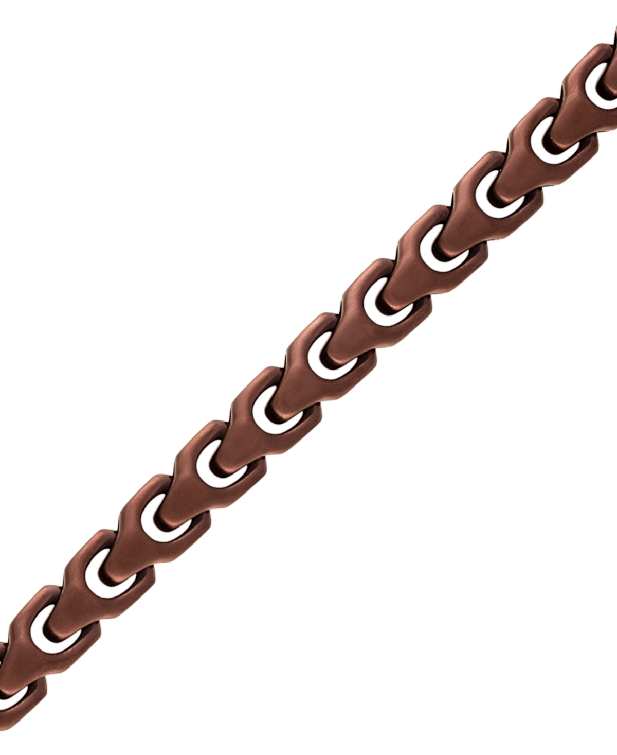 Bulova Brown-tone Ip Stainless Steel Link Bracelet In No Color