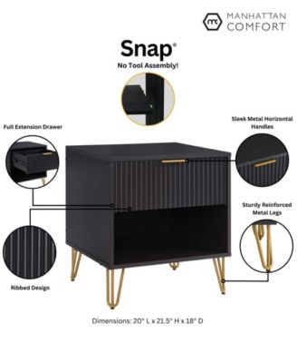 DUMBO 1-Drawer Modern Nightstand