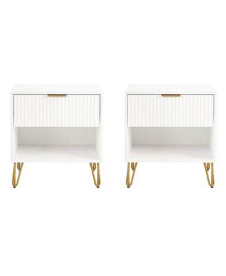 DUMBO 2-Piece 1-Drawer Modern Nightstand Set