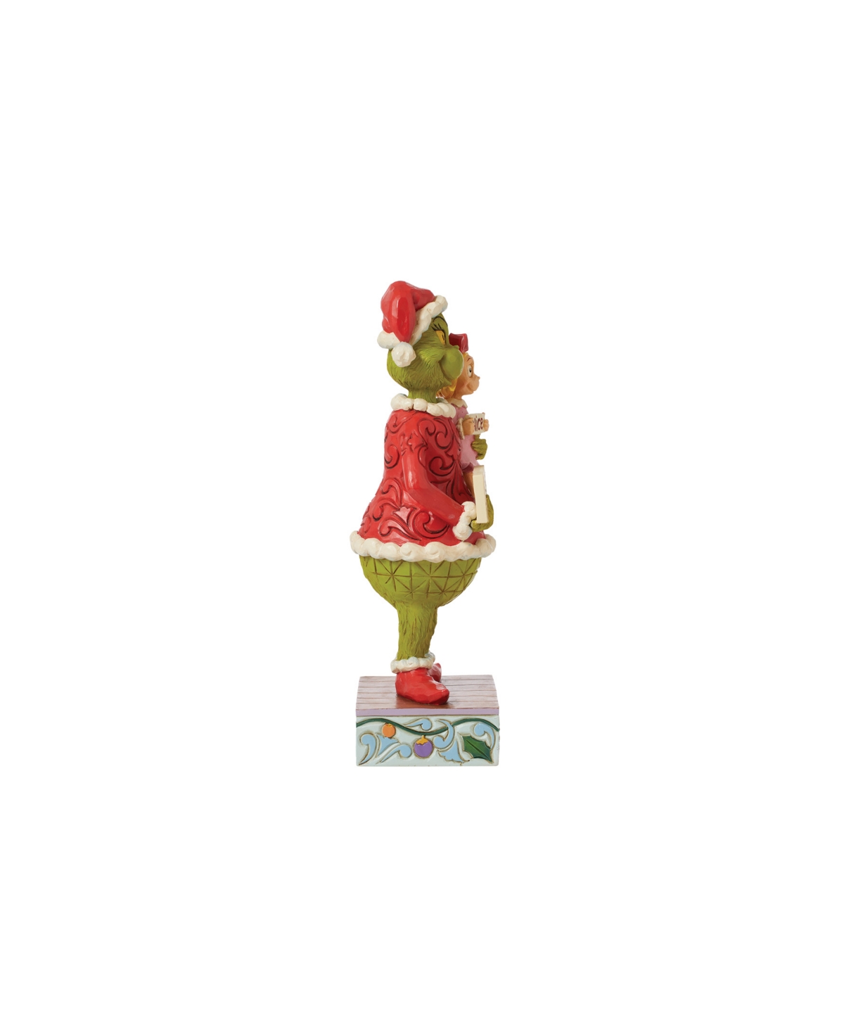 Jim Shore Grinch And Cindy Lou Naughty And Nice Signs Figurine In Multi