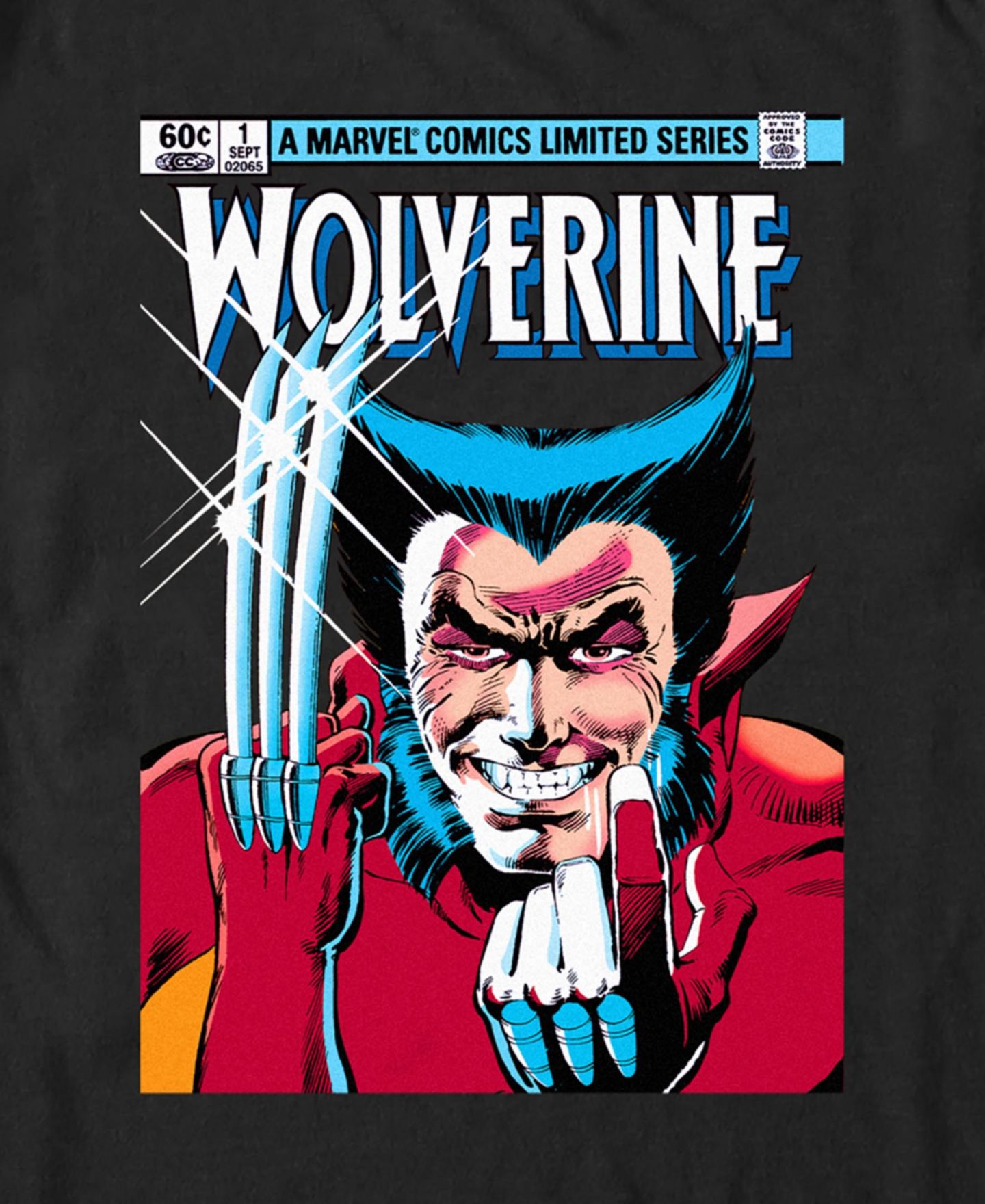Мужская футболка Fifth Sun MVL Wolverine 1st Issue Short Sleeve, цвет: Чёрный — фото 3
