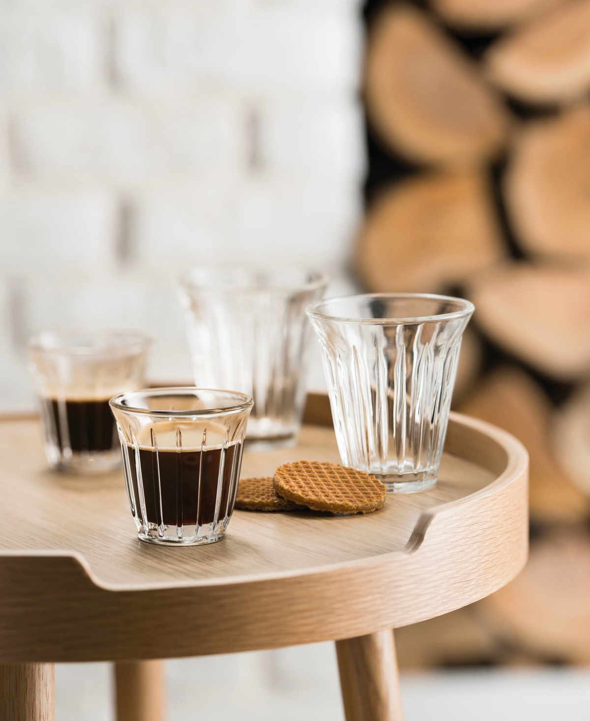 La Rochere Zinc Espresso Cups, Set Of 6 In Clear