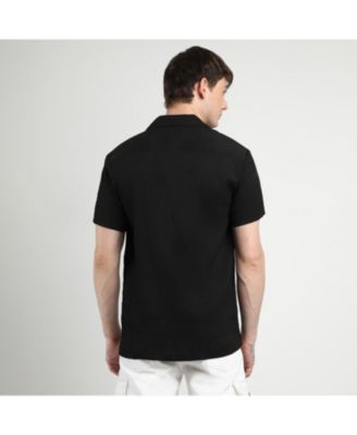 Men's Onyx Black Creased Shirt