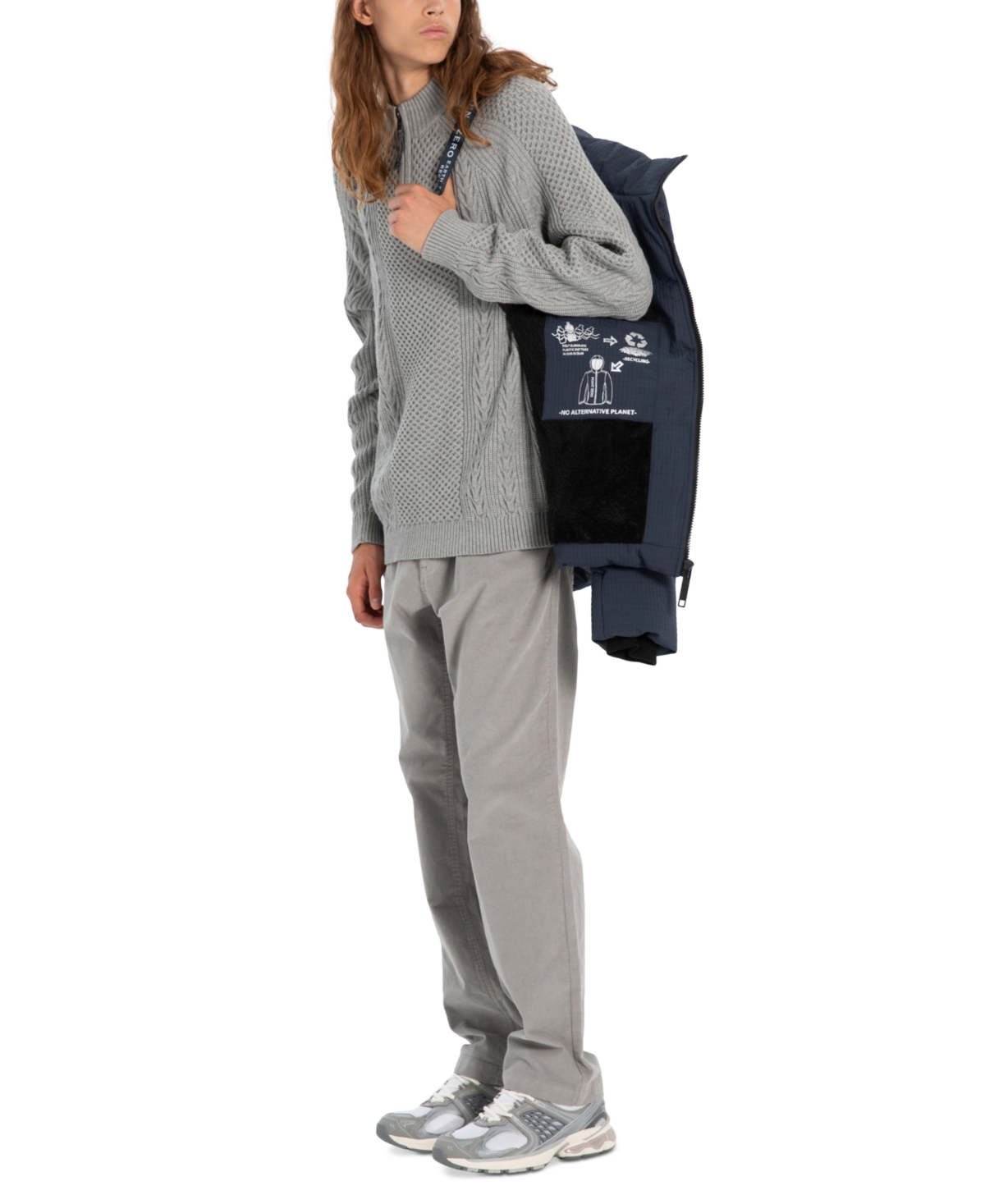 Point Zero Men's Heat Embossed Hooded Jacket