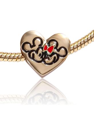 Minnie Mouse Fashion 7" Charm Bracelet with Heart, Bow, and Crystal Beads