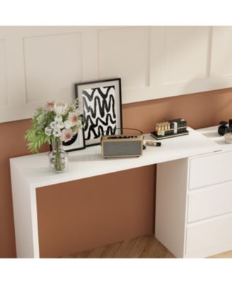 1Pc MDF 6-Drawer, Rotatable Desktop L-Shaped Chest of Drawers