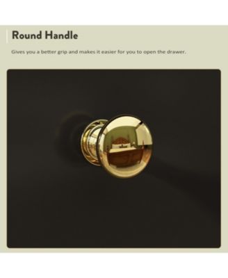 10-Drawer Wood Double Dresser Storage Cabinet