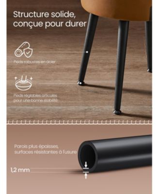 Mid-Century Modern Style Storage Ottoman Vanity Stool