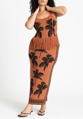 Women's Plus Size Fringe Crop Top