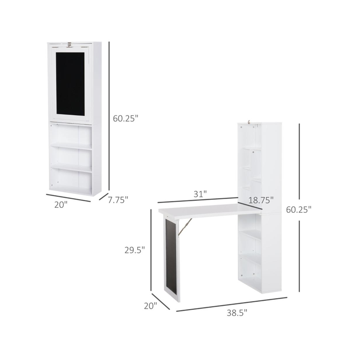 Slickblue Wall Mount Desk Cabinet – Space-Saving and Stylish Storage Solution