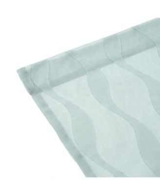 Premium Waves Voile Sheer Curtains - 2-Panel Light Filtering Curtains for Living Room, Bedroom, Kitchen - 52" x 108" - Beige