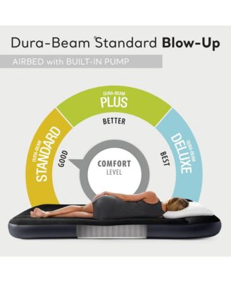 Dura Beam Pillow Rest Classic Airbed Mattress with Built-In Pump, Queen