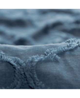 Premium 2-Panel Faux Linen Shimmer Textured Sheer Curtain Panels - for Windows Living Room Bedroom Office - Translucent Window Drapes for Home- 52 x 108 Inches Long - White