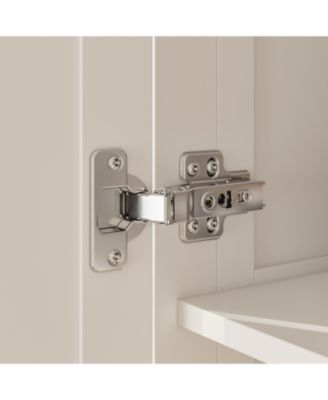 Wood 2-Door Armoire with Hanging Rod, 3-Drawer, Adjustable Shelves – Wardrobe Cabinet