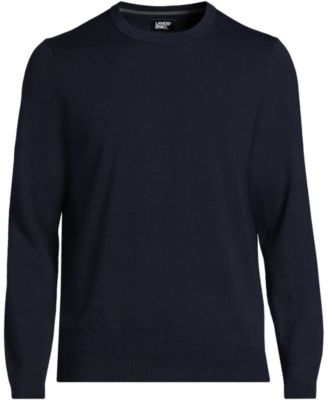 Men's Fine Gauge Cotton Crew Neck Sweater