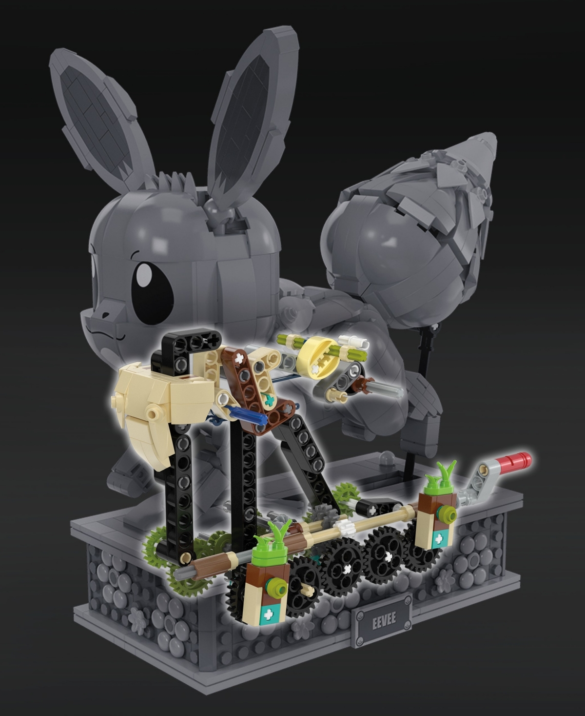 Pokémon Mega Motion Eevee Building Toy Kit, 1366 Pieces In Multi Color
