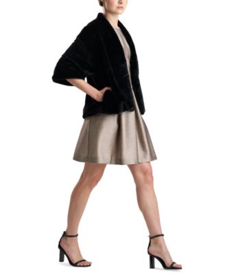 Natori - Women's Faux-Fur Open-Front Topper Jacket