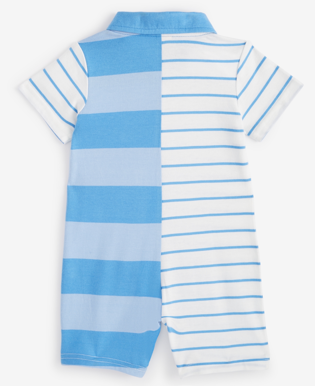 First Impressions Baby Boys Rugby Striped Polo Sunsuit, Created for Macy's