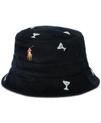 Polo Ralph Lauren Men's Embroidered Corduroy Bucket Hat - Macy's