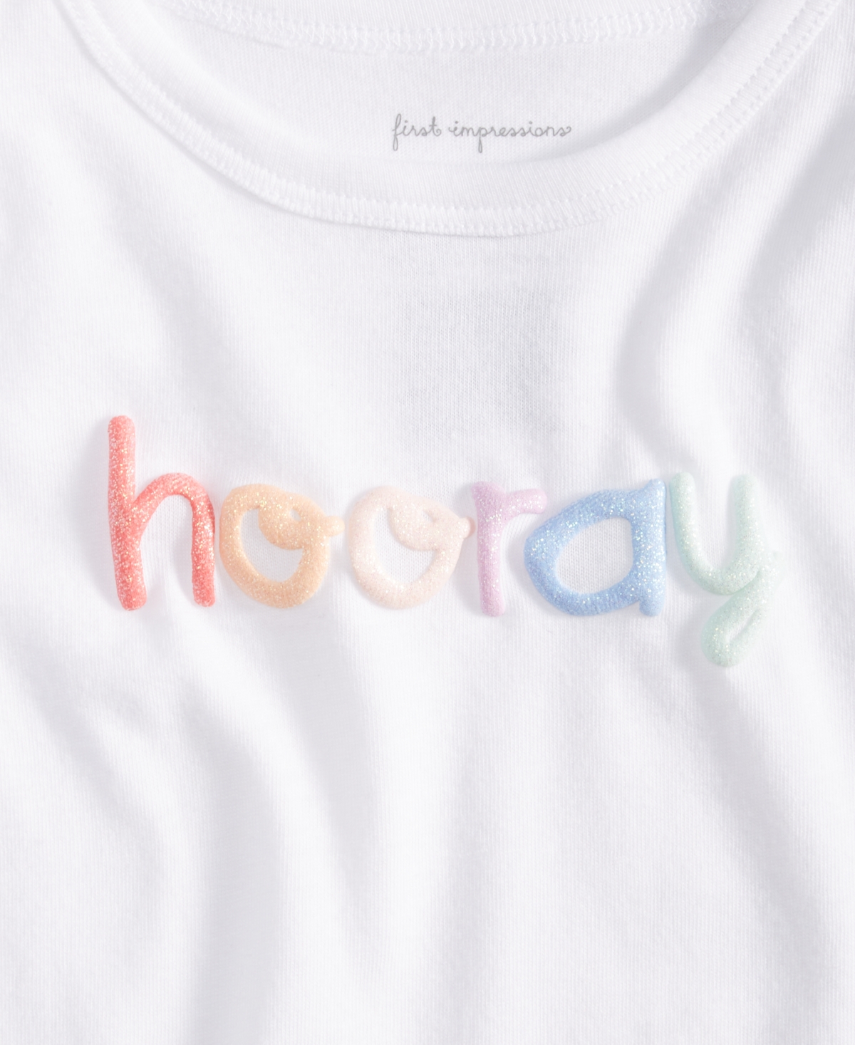 First Impressions Baby Girls Short-Sleeve Hooray Graphic T-Shirt, Created for Macy's