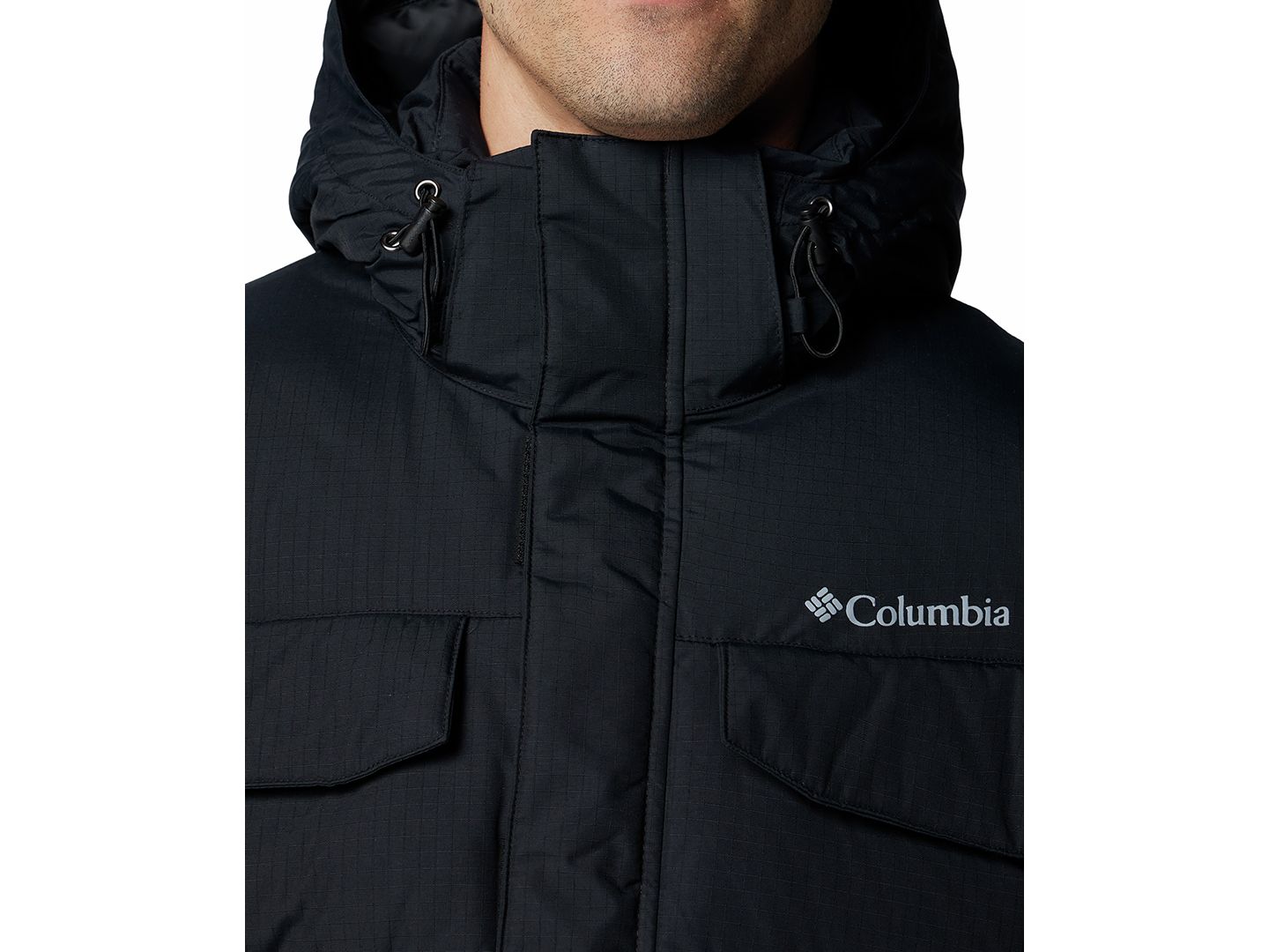 Мужская куртка Columbia Landroamer Hooded Puffer, цвет: Чёрный — фото 5