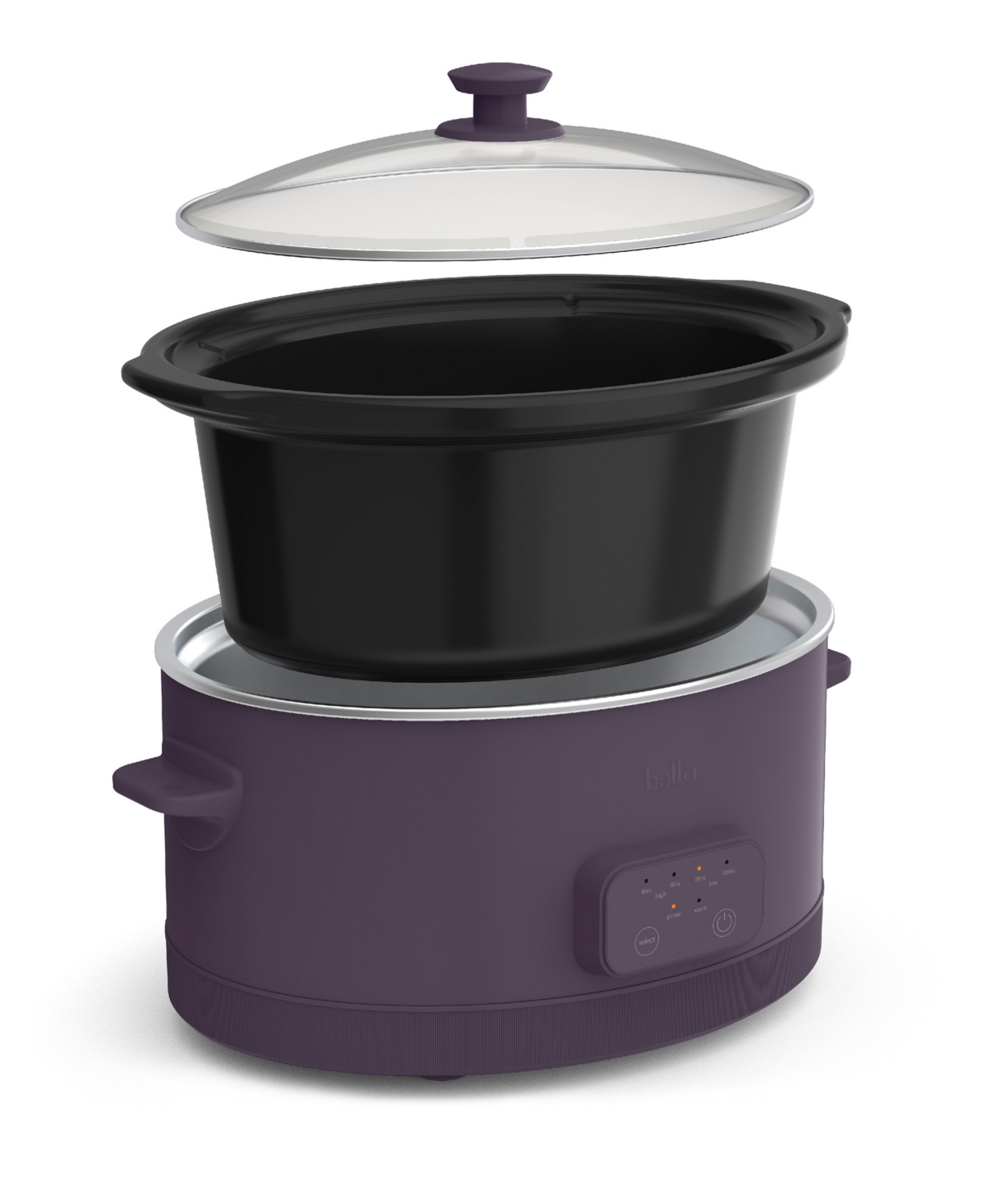 Bella 6-qt. Programmable Slow Cooker In Plum