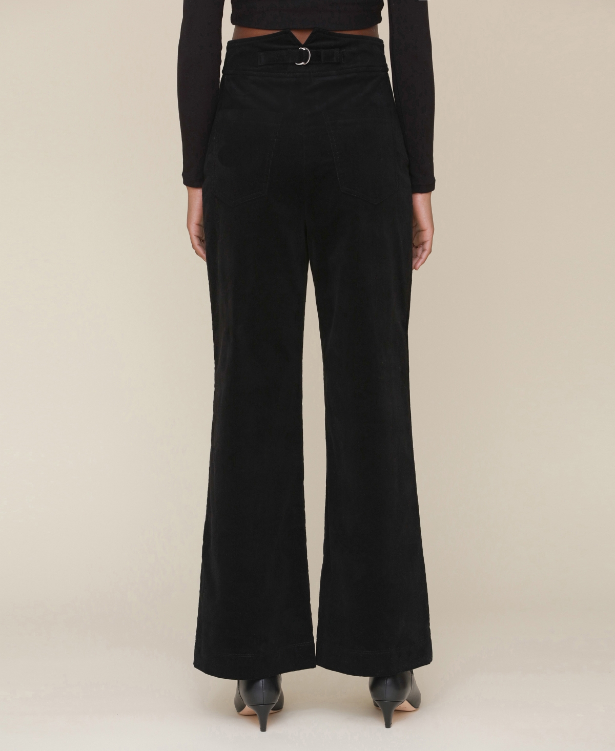 Avec Les Filles Women's High-Waist Flare-Leg Pants