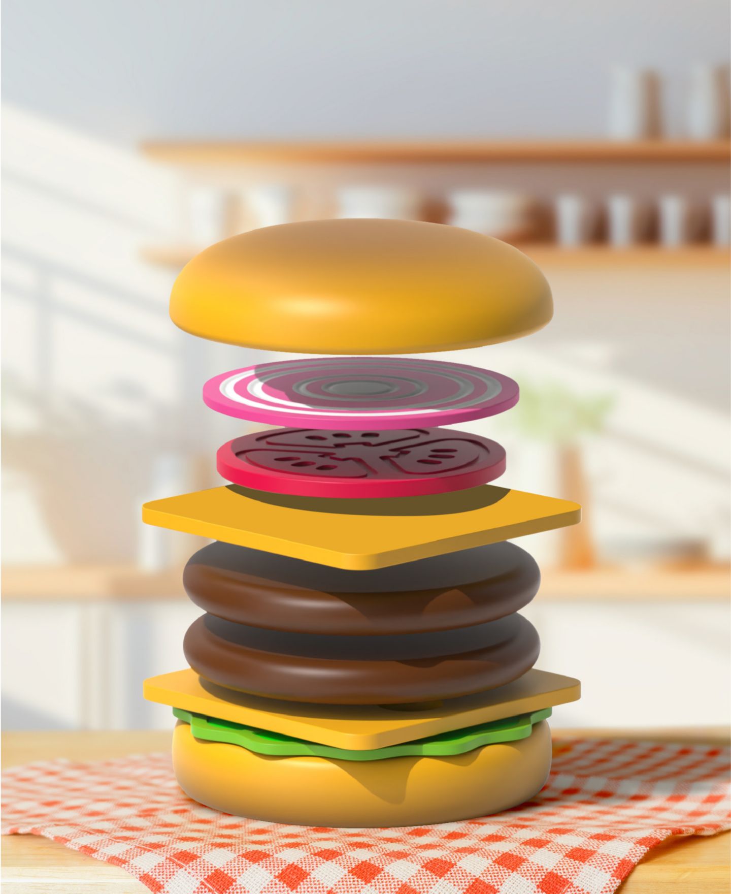 Детский игровой набор Geoffrey's Toy Box Burger Grill 26-Piece Playset, Ages 2+ — фото 5