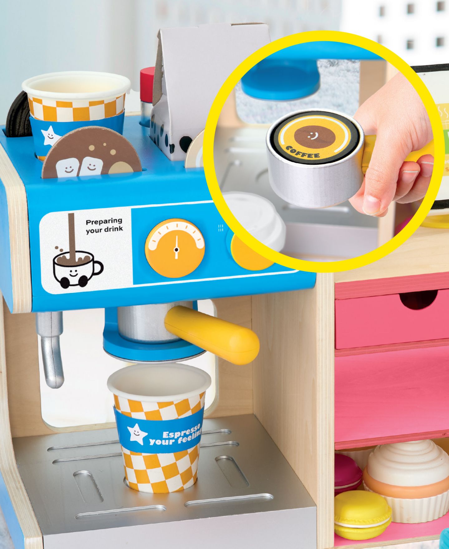 Детский игровой набор Geoffrey's Toy Box Cafe Cake Bakery Coffee Shop Playset — фото 3