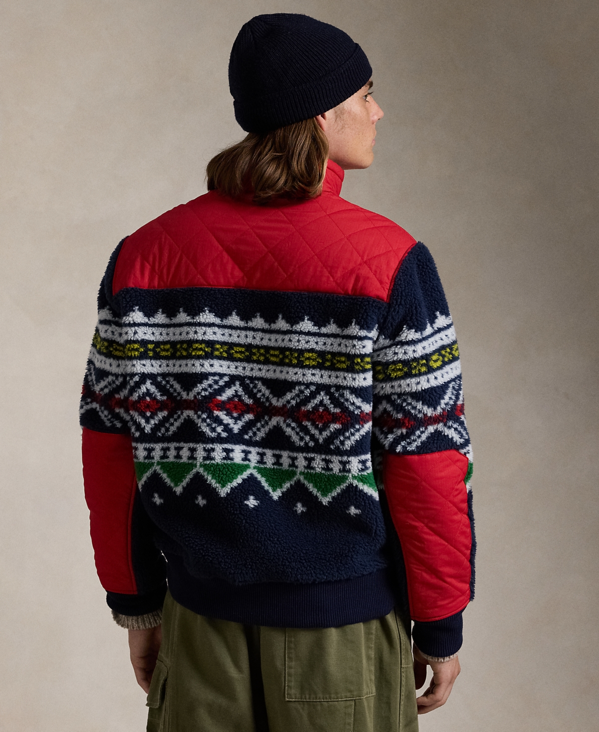 Polo Ralph Lauren Men's Pile Fleece Hybrid Pullover