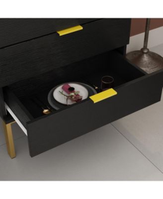 Minimalist style white double door wardrobe, bedroom Armoire, wooden Closet