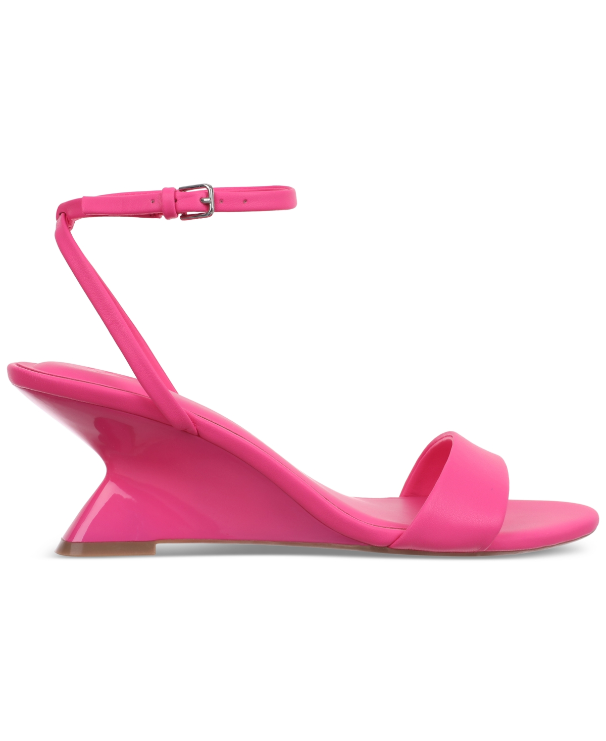 Inc International Concepts Women's Zeldaa Wedge Sandals, Created For Macy's In Fuchsia Smooth