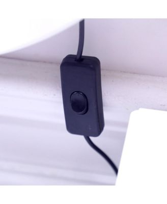 5-Drawer Dressing Table with Single Mirror and Light Bulbs Stylish Vanity for Makeup