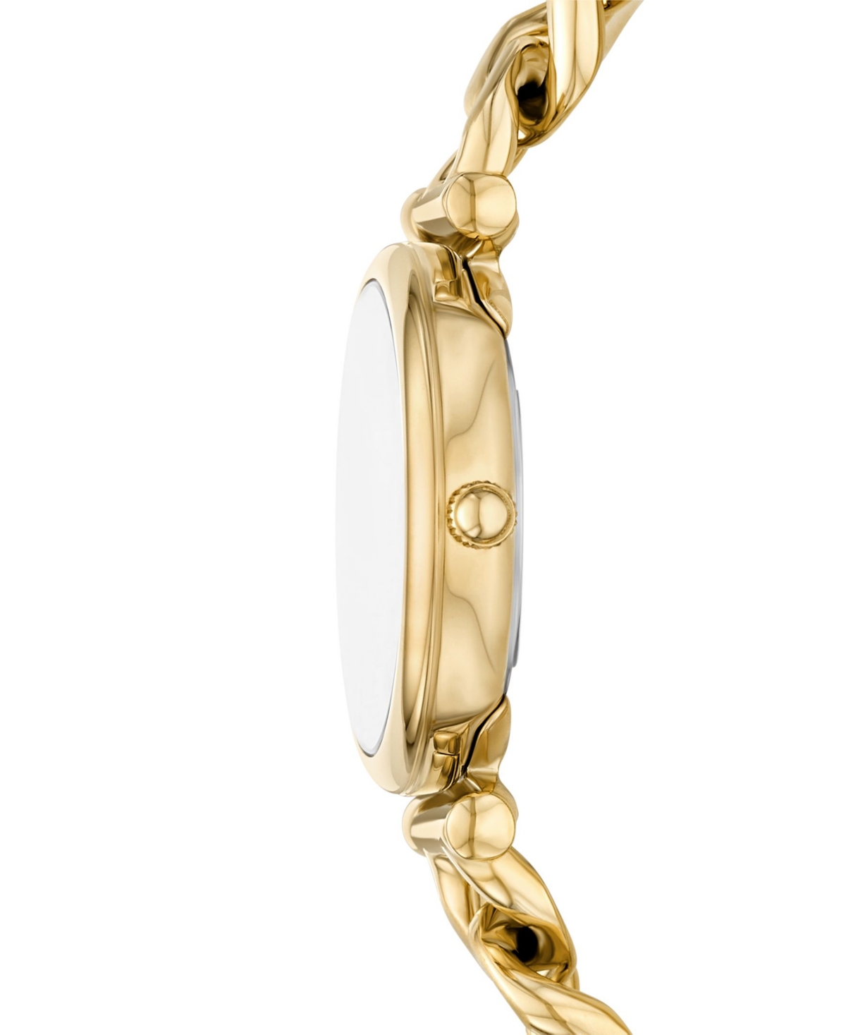 Fossil Women's Carlie Three-Hand Gold-Tone Stainless Steel Watch and Bracelet Set, 28mm