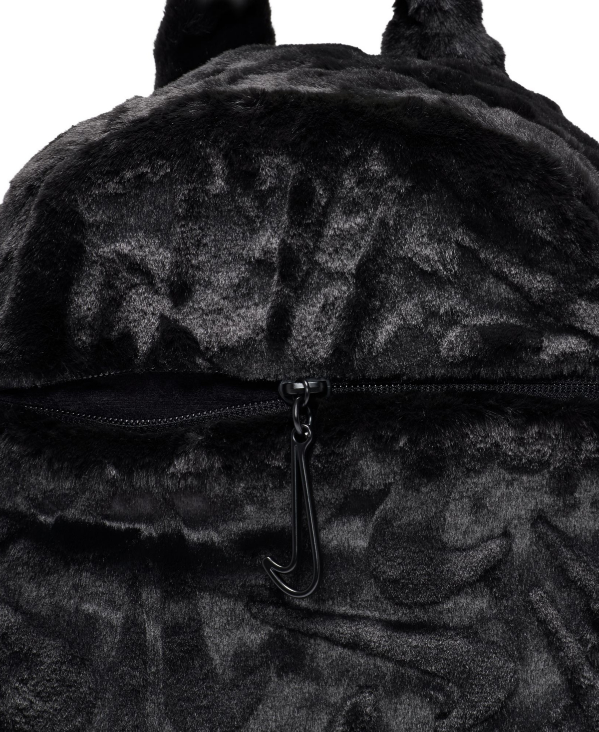 Nike Sportswear Unisex Futura Faux Fur Mini Backpack In Black