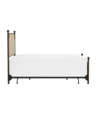 Hillsdale 52" Metal McArthur King Canopy Upholstered Headboard and Footboard