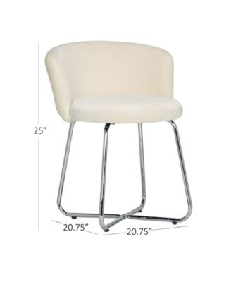 25" Metal Marisol Vanity Stool