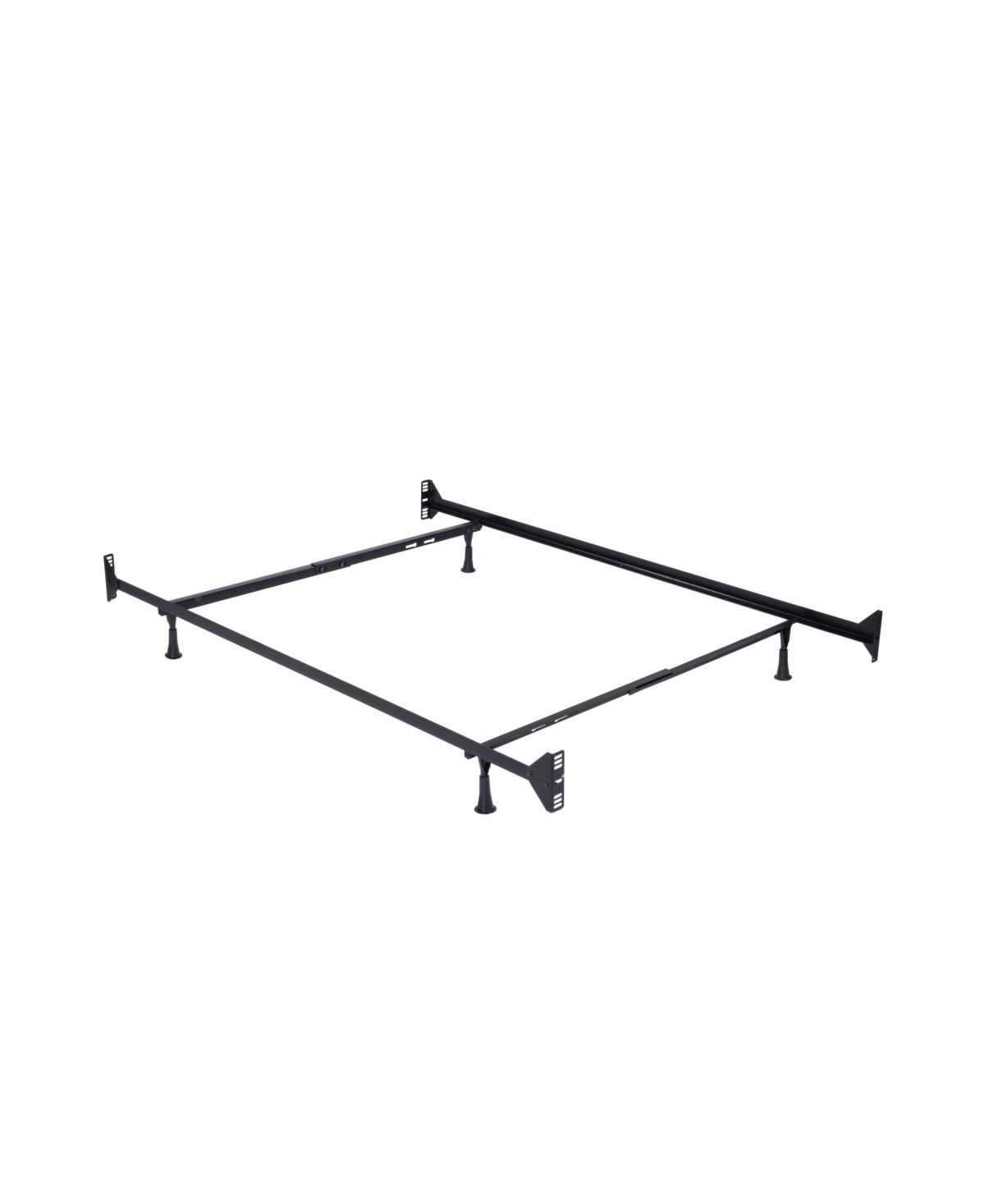 Hillsdale 49.25" Metal Twin/full Bed Frame In Black