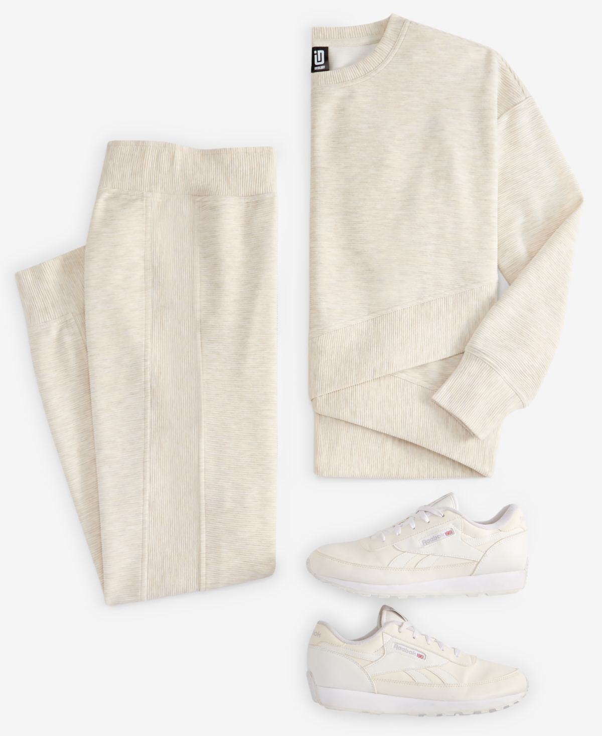 Id Ideology Women's Ottoman-rib Jogger Pants, Created For Macy's In Sand