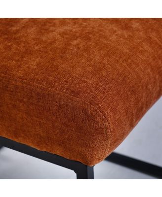 Set of 2 Fabric Counter Height Stools, 25" Seat Height Armless Upholstered Chairs for Kitchen Island-Maison Boucle